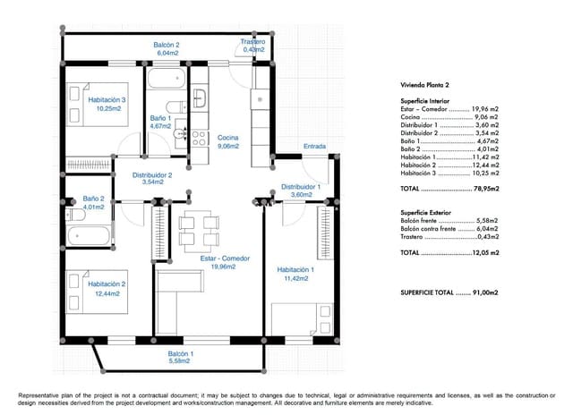 3 bedroom Flat for sale in Son Cotoner, Palma de Mallorca - € 410,000 (Ref: 9450422)