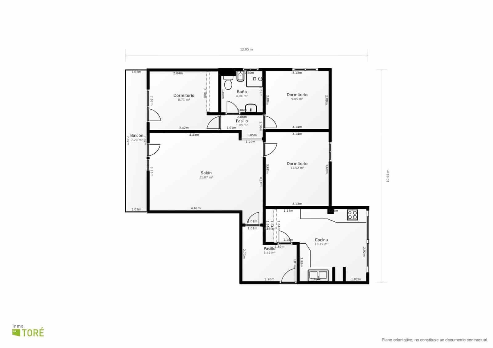 3 chambre Appartement à vendre à Malaga ville avec garage - 545 000 € (Ref: 10055479)