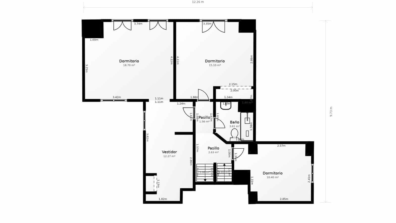 5 soveværelse Byhus til salg i Malaga by med swimmingpool - € 520.000 (Ref: 10102533)