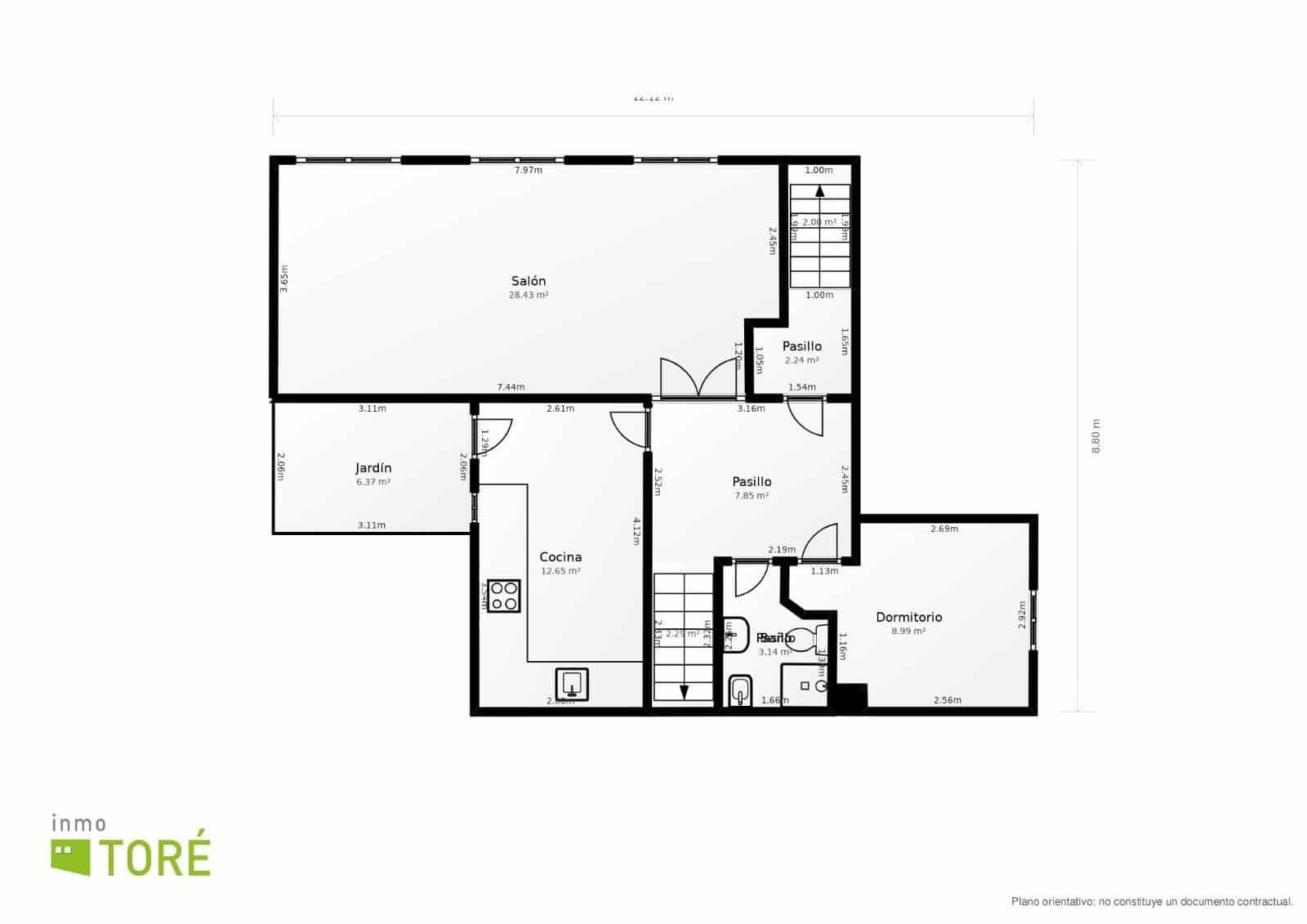 5 soveværelse Byhus til salg i Malaga by med swimmingpool - € 520.000 (Ref: 10102533)