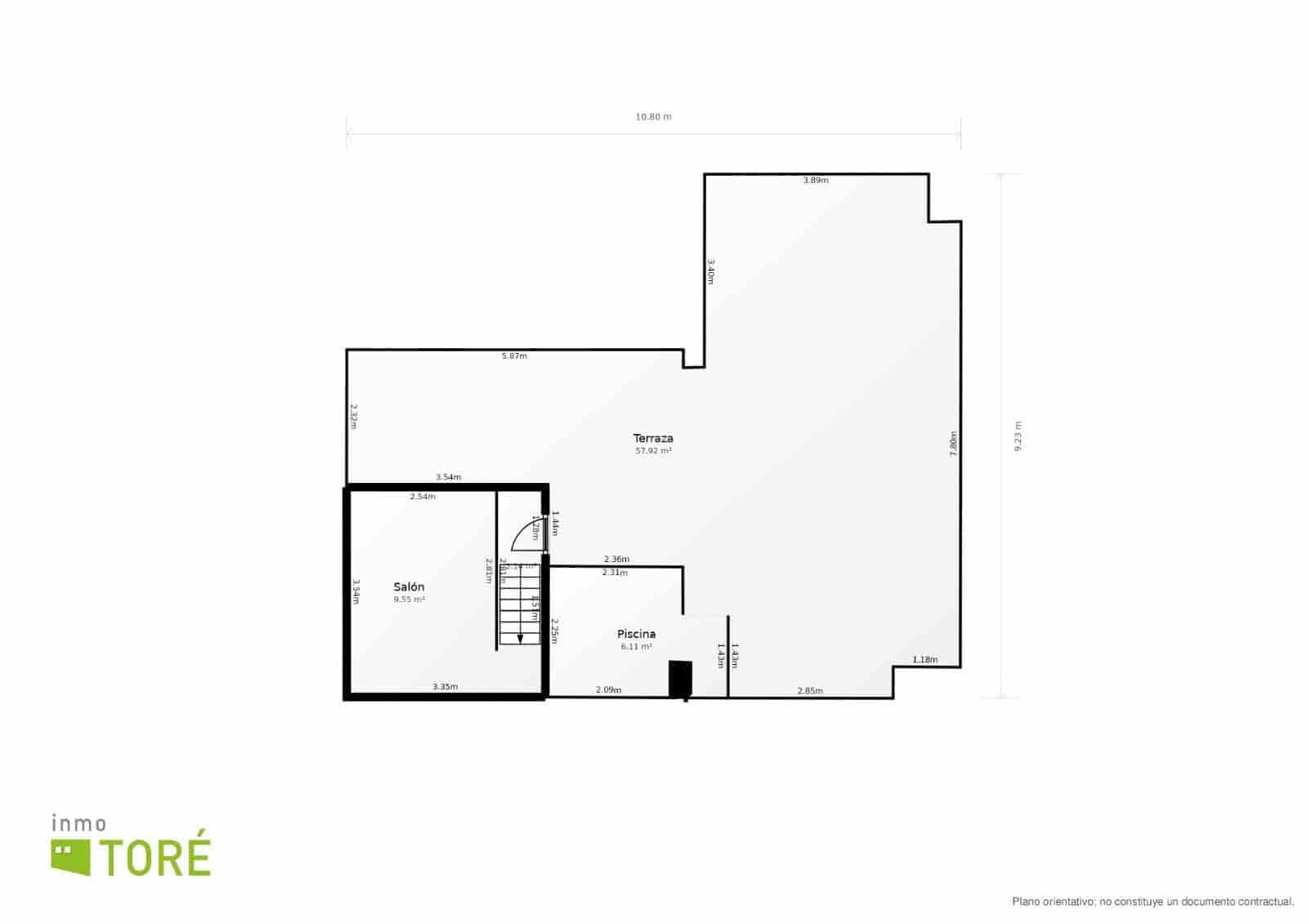 5 soveværelse Byhus til salg i Malaga by med swimmingpool - € 520.000 (Ref: 10102533)