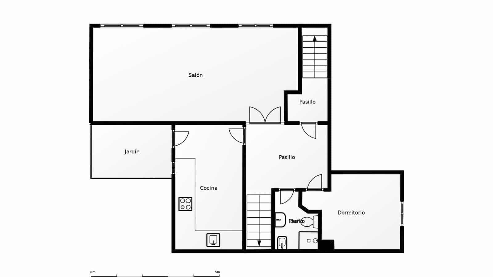 5 soveværelse Byhus til salg i Malaga by med swimmingpool - € 520.000 (Ref: 10102533)