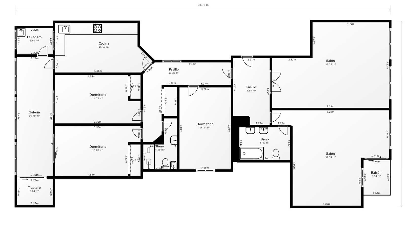 4 chambre Appartement à vendre à Malaga ville avec garage - 580 000 € (Ref: 10177370)