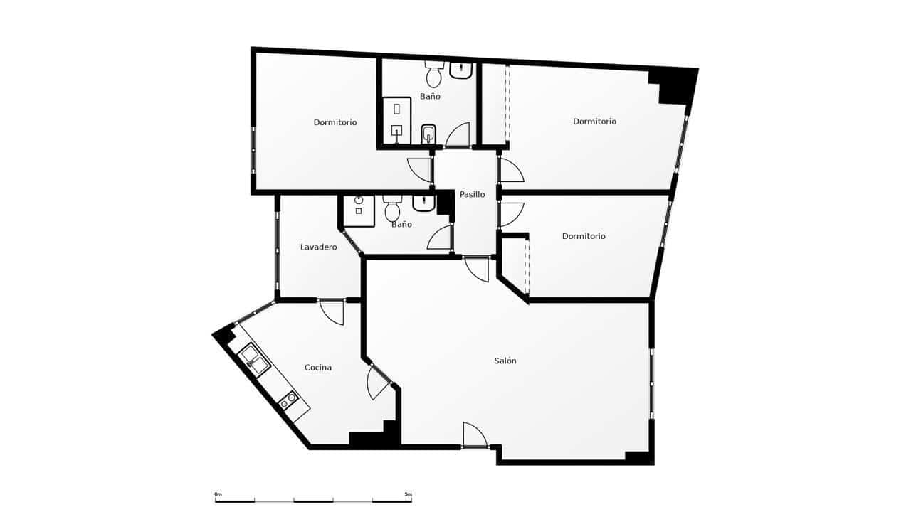 Piso de 3 habitaciones en Málaga ciudad en venta - 395.000 € (Ref: 8460524)