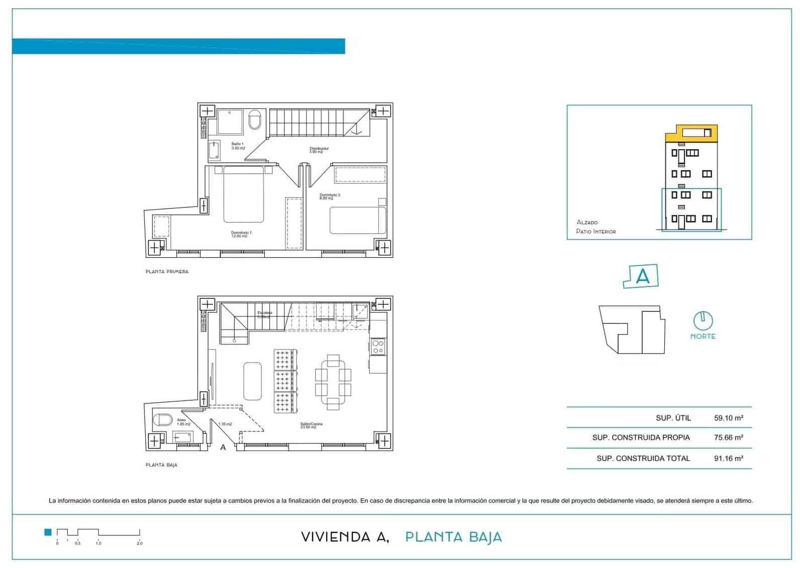 Apartamento de 2 habitaciones en Málaga ciudad en venta - 375.000 € (Ref: 8615406)