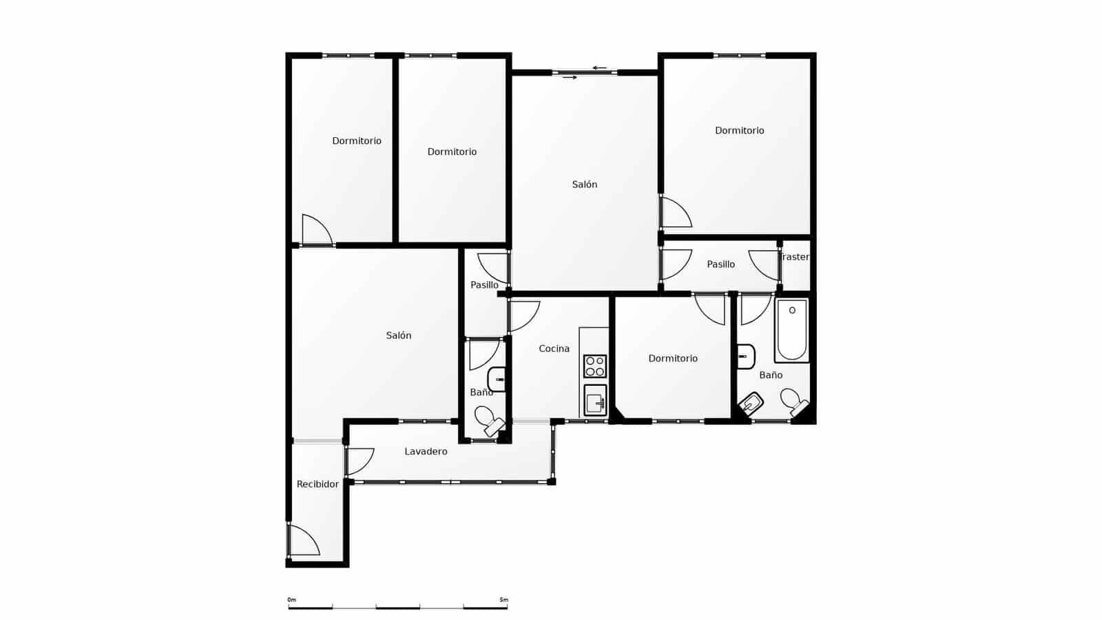 4 bedroom Flat for sale in Malaga city - € 620,000 (Ref: 9009154)
