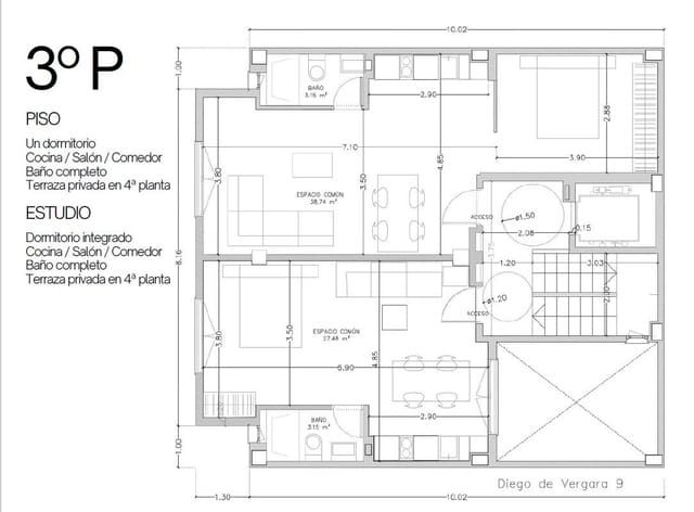 Studio til salg i Centro Historico, Málaga by - € 240.000 (Ref: 9099260)
