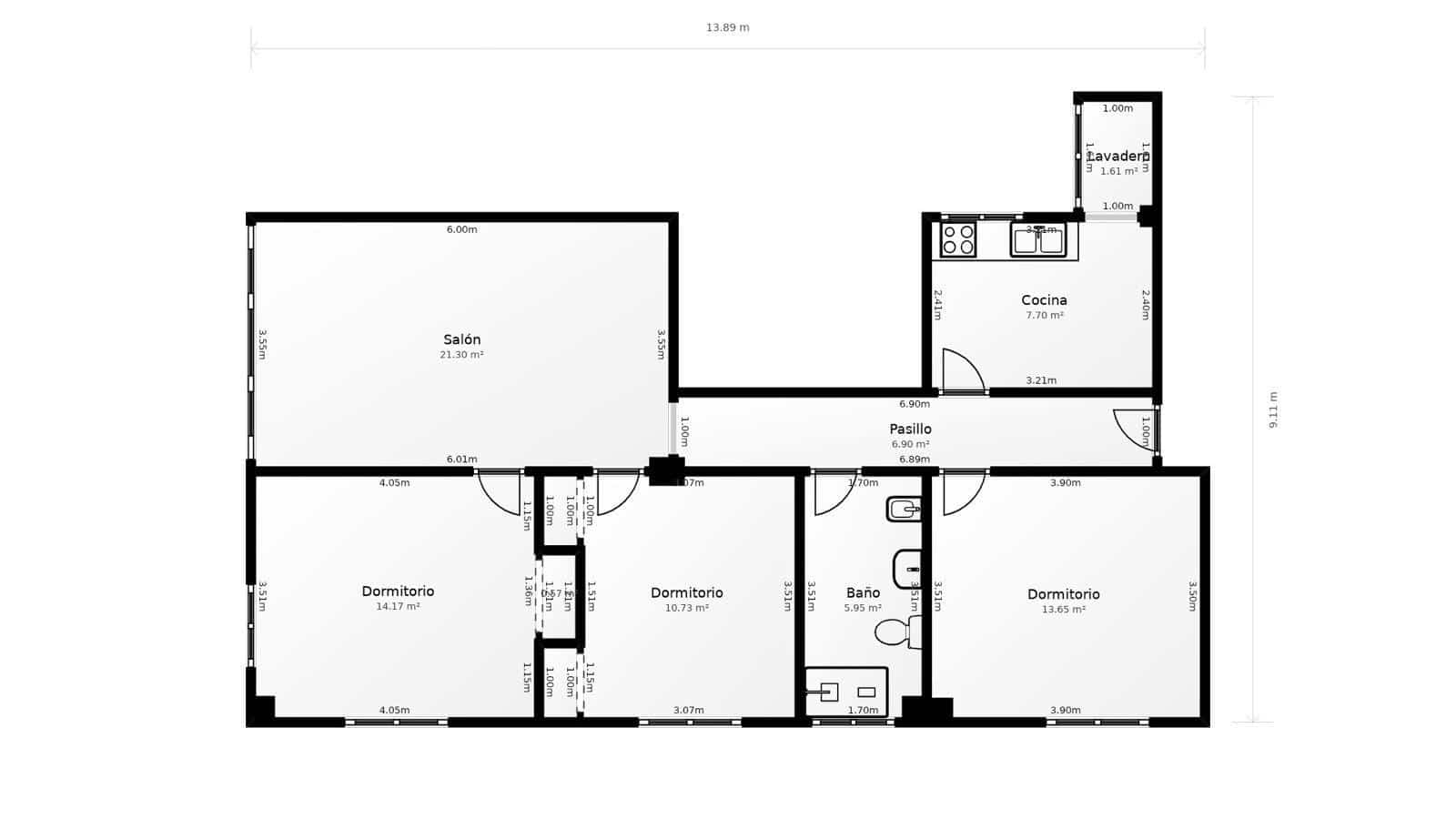 Piso de 3 habitaciones en Málaga ciudad en venta con garaje - 246.000 € (Ref: 9204748)