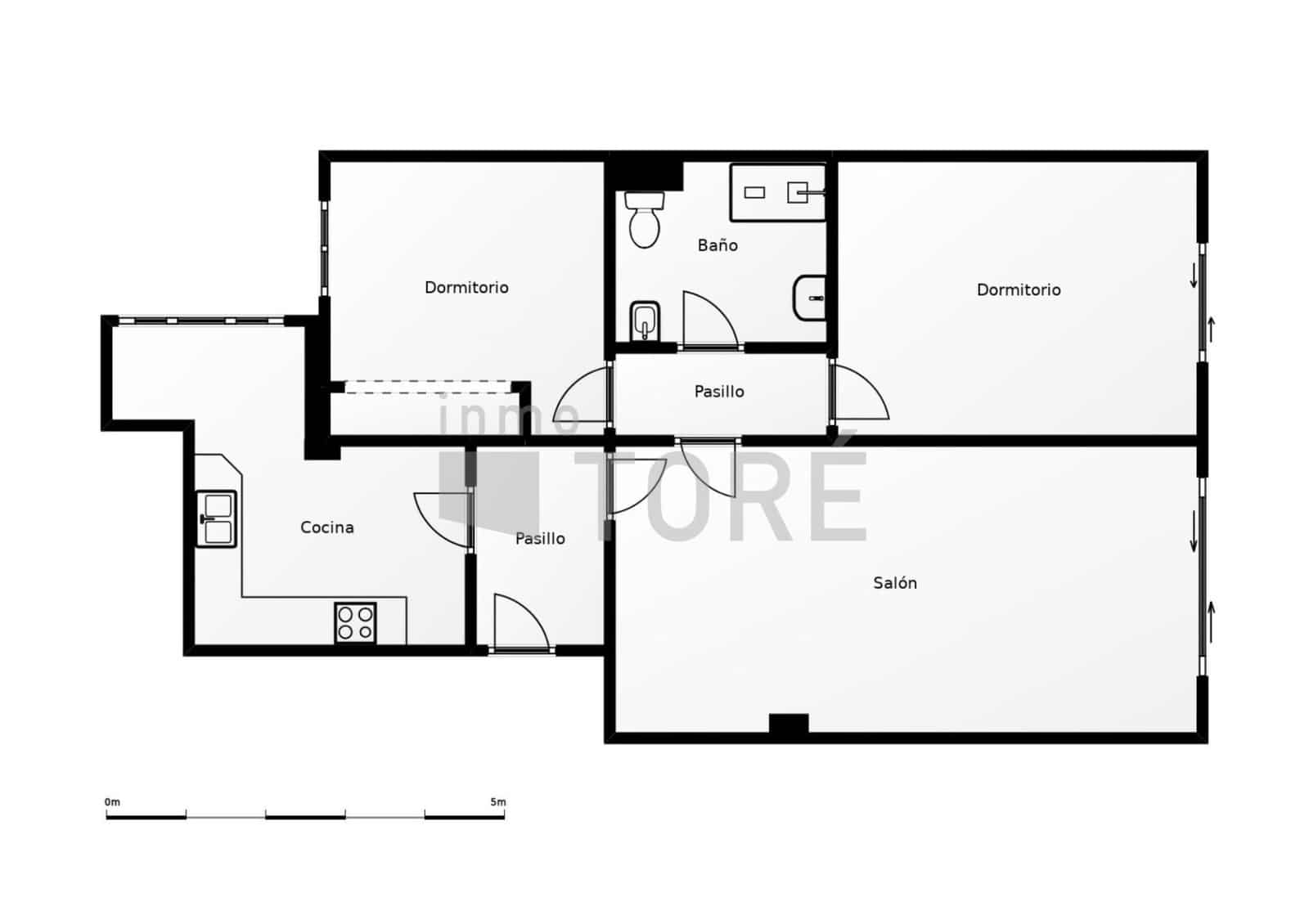 2 bedroom Flat for sale in Malaga city with garage - € 475,000 (Ref: 9247089)