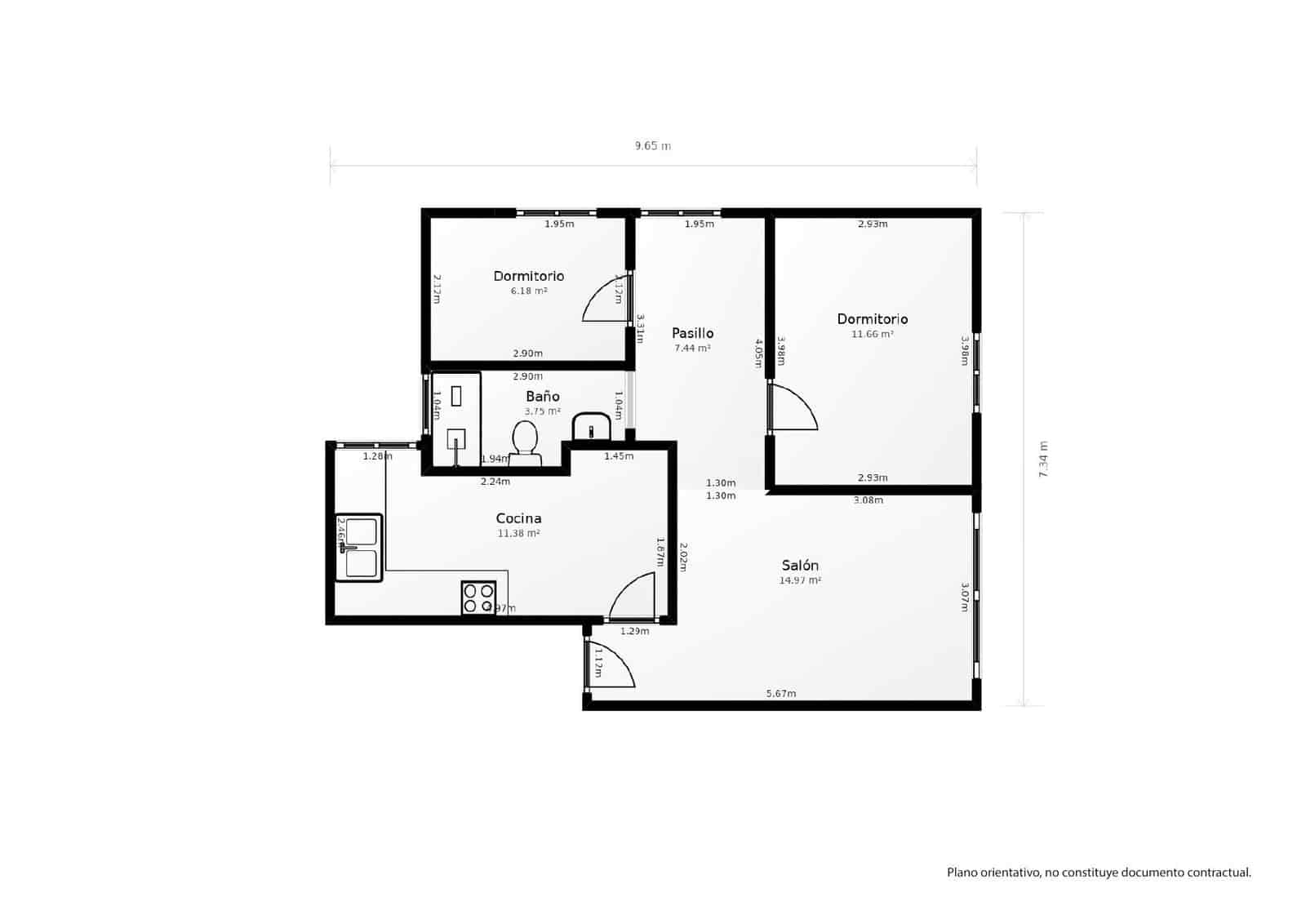 Piso de 3 habitaciones en Málaga ciudad en venta - 195.000 € (Ref: 9269952)