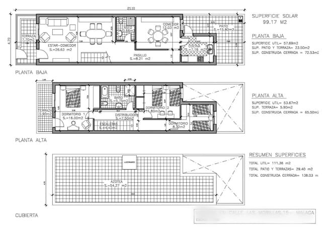 3 makuuhuone Rivitalo myytävänä paikassa Miraflores de los Angeles, Málaga kaupunki - 375 000 € (Ref: 9382720)