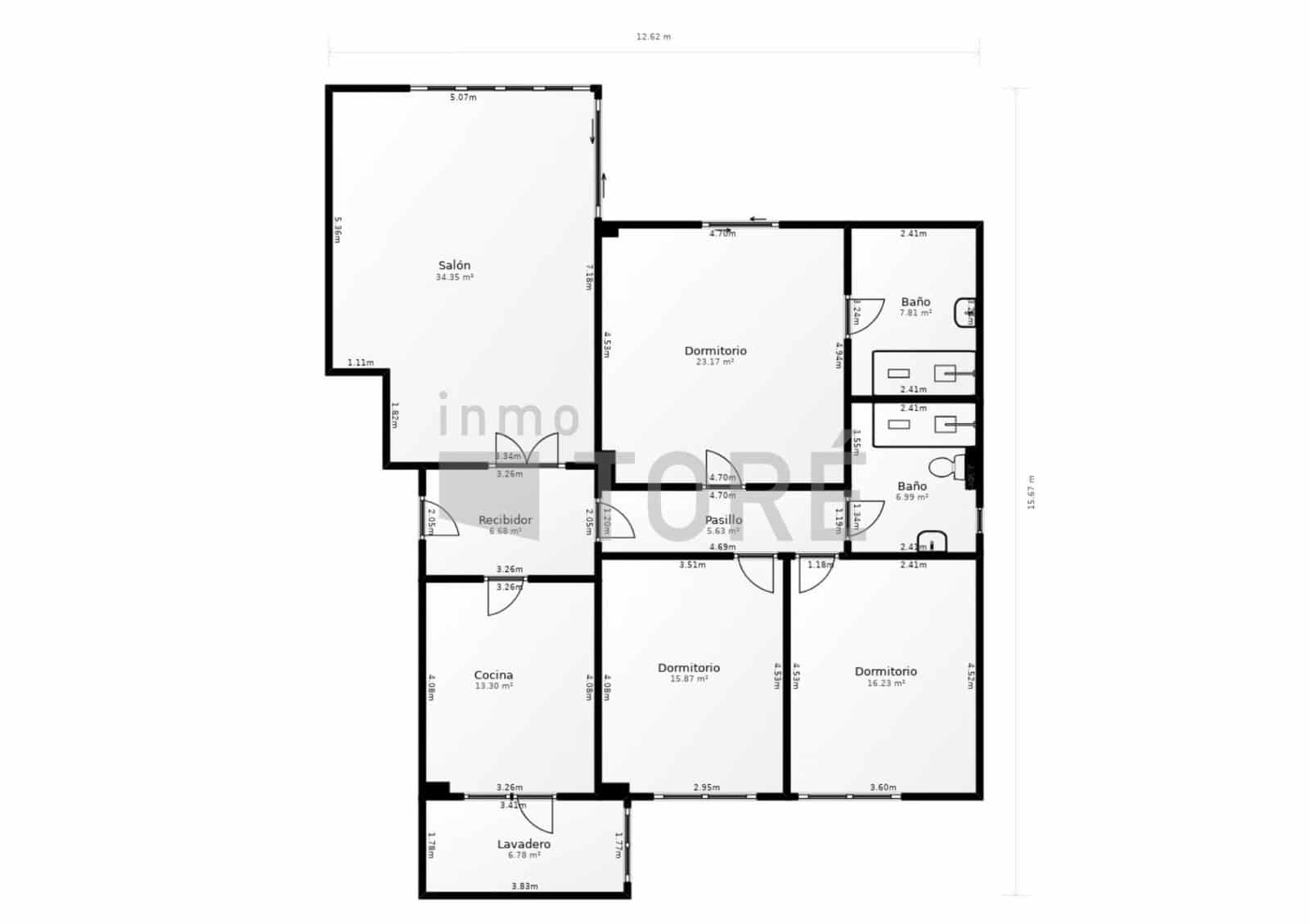 3 quarto Apartamento para venda em Malaga cidade - 717 000 € (Ref: 9382721)