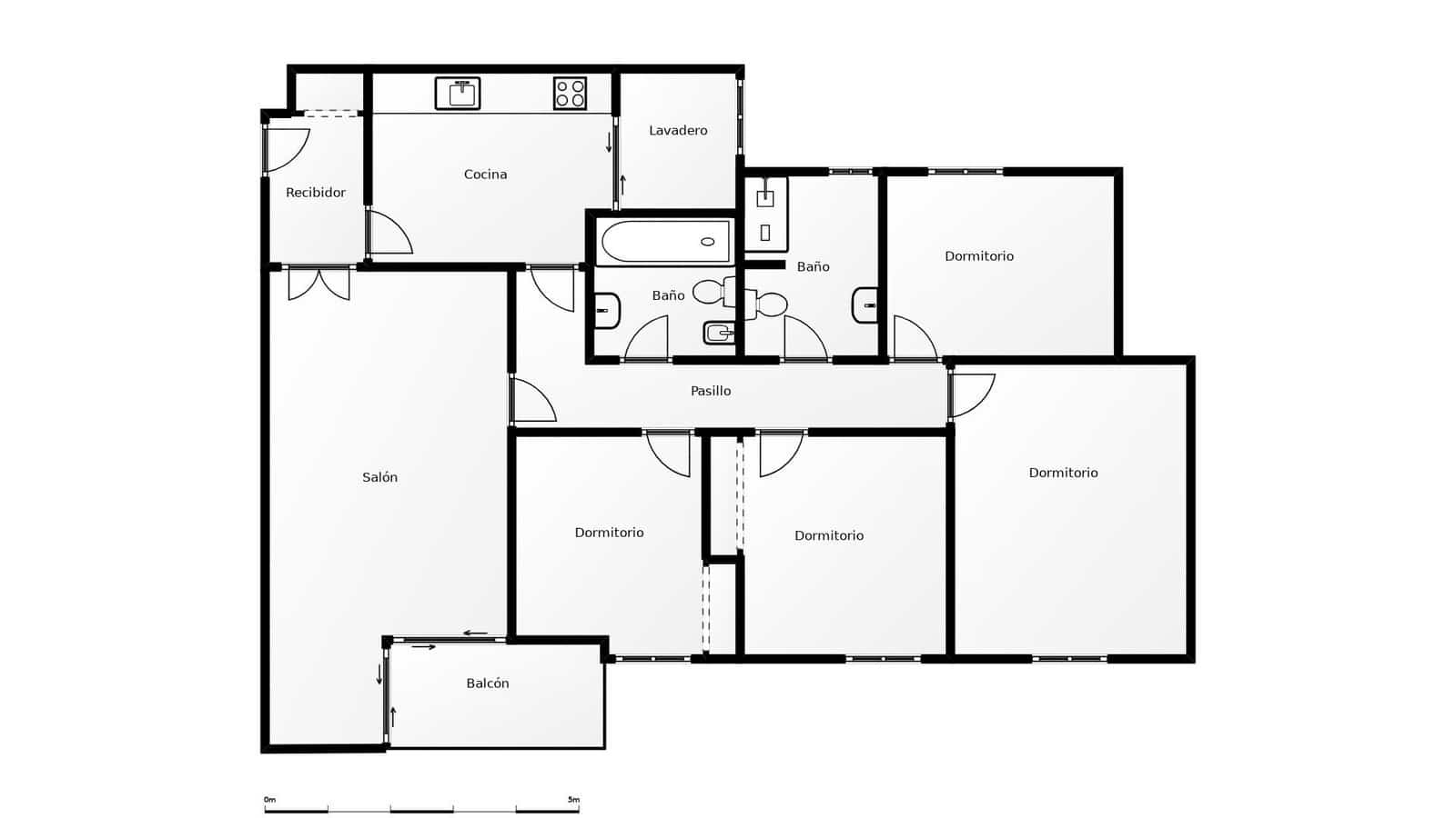 4 makuuhuone Asunto myytävänä paikassa Malaga kaupunki mukana 
autotalli - 450 000 € (Ref: 9524482)