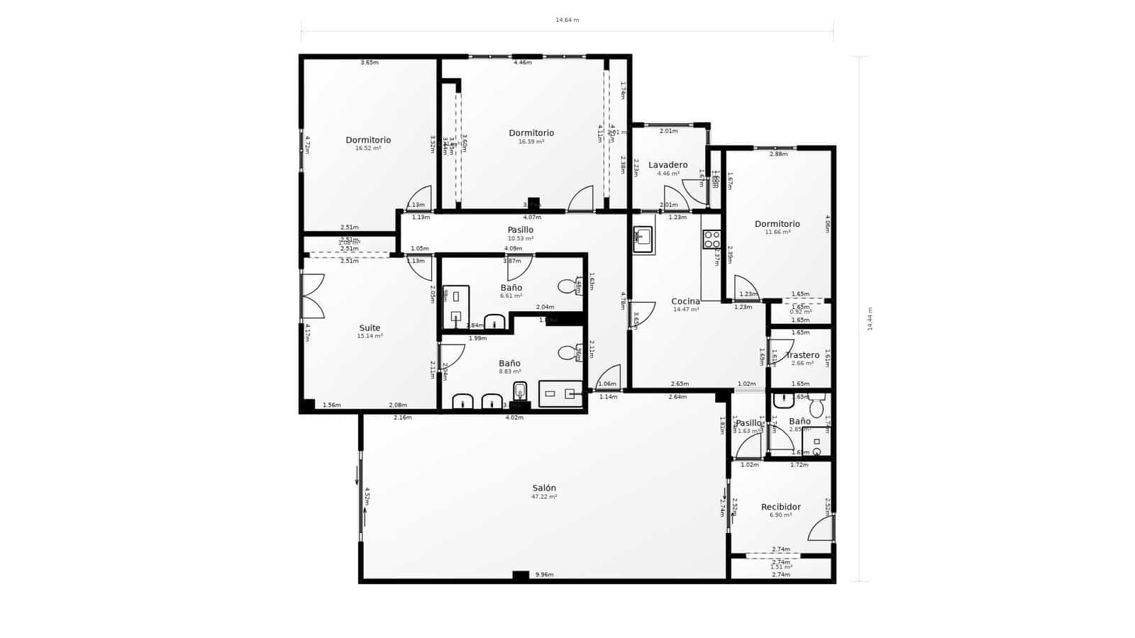 4 chambre Appartement à vendre à Malaga ville avec piscine garage - 1 100 000 € (Ref: 9605170)
