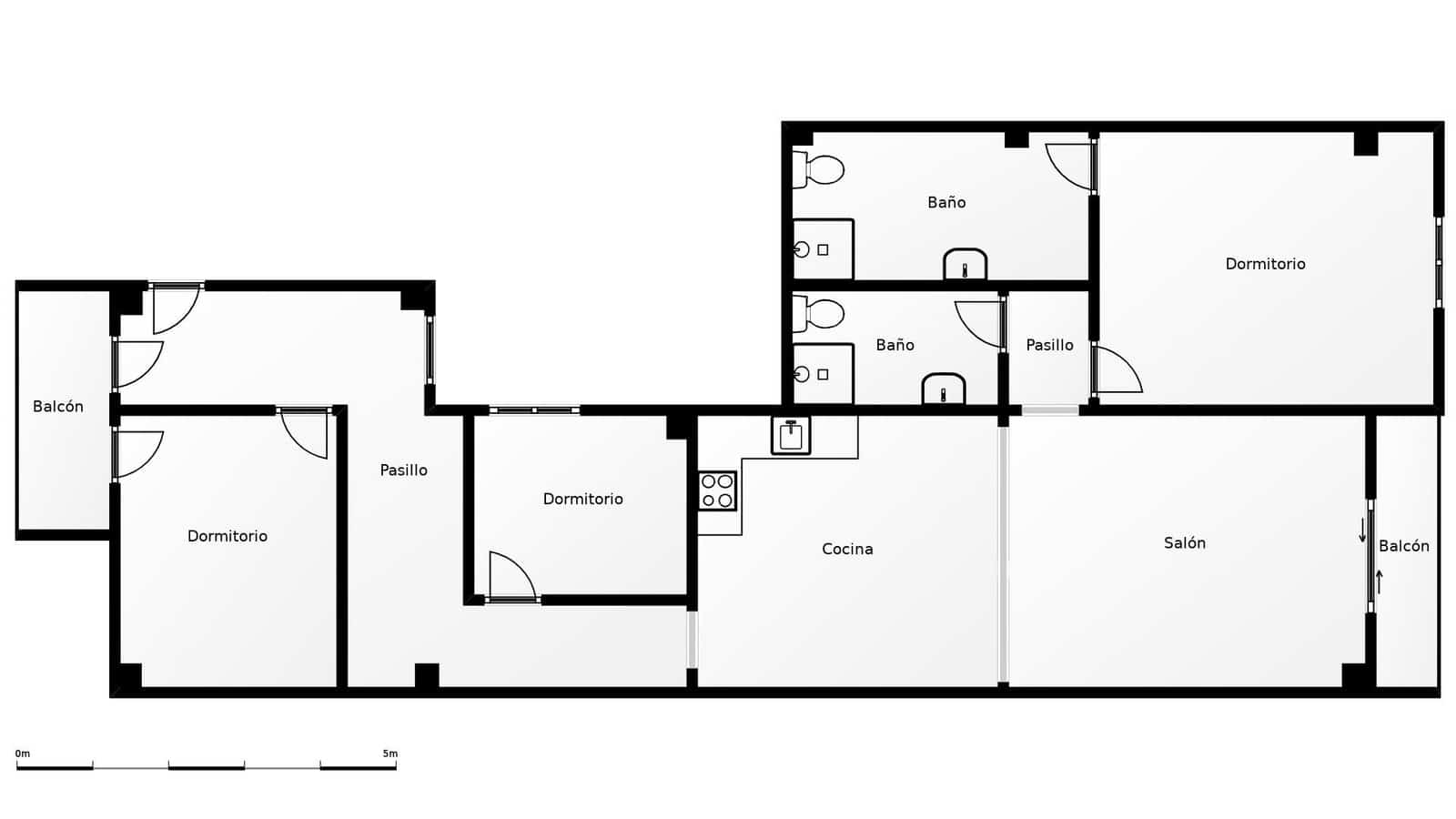 3 sovrum Lägenhet till salu i Malaga stad - 309 000 € (Ref: 9605172)