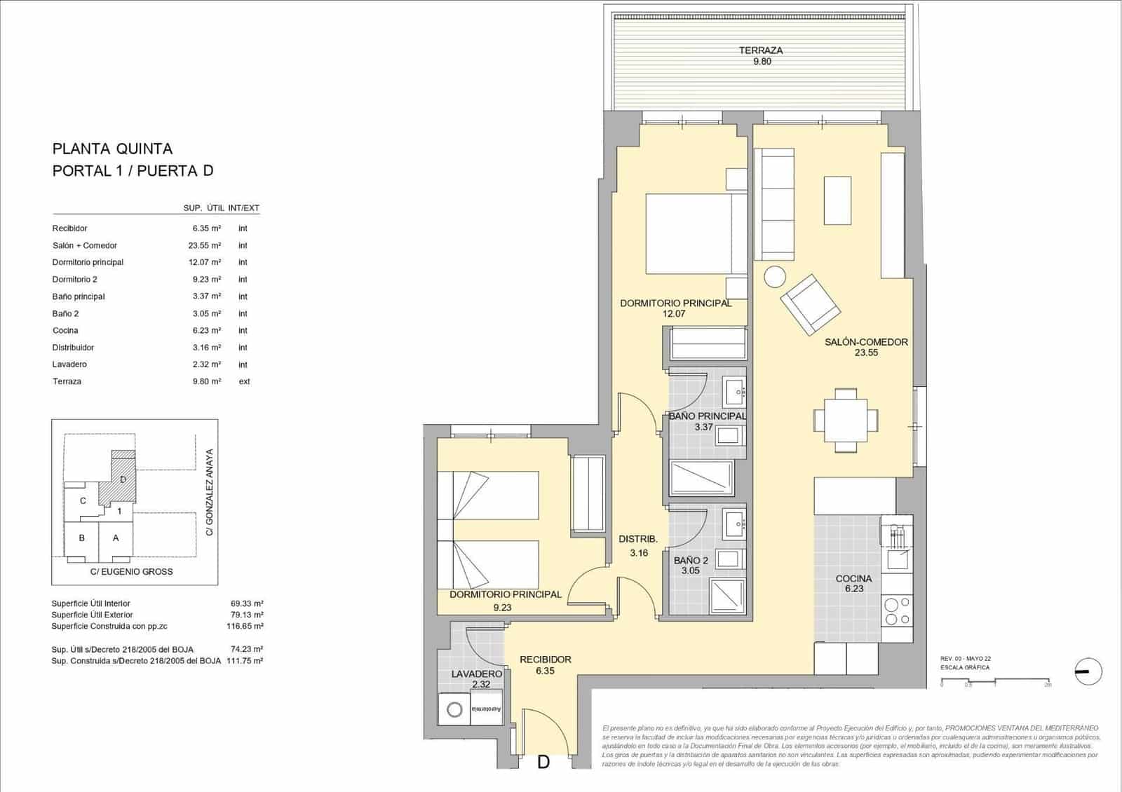 2 sypialnia Mieszkanie na sprzedaż w Miasto Malaga z basenem garażem - 528 000 € (Ref: 9634497)