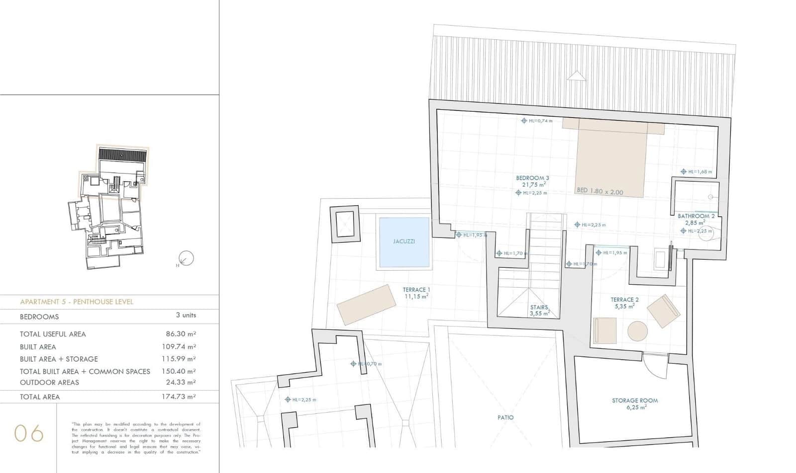 3 sypialnia Mieszkanie na sprzedaż w Miasto Malaga - 880 000 € (Ref: 9634499)