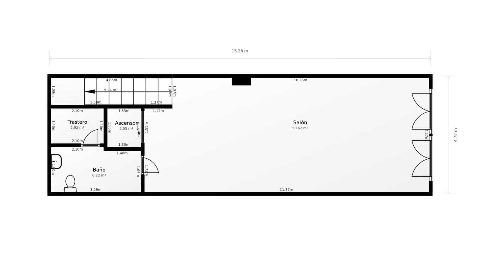 Comercial para arrendar em Malaga cidade - 4 000 € (Ref: 9698912)