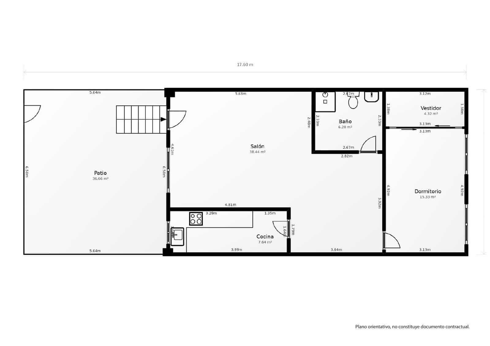 Ático de 3 habitaciones en Málaga ciudad en venta - 550.000 € (Ref: 9726790)