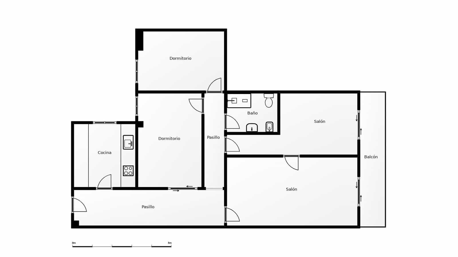 3 slaapkamer Flat te koop in Malaga stad met garage - € 430.000 (Ref: 9755877)