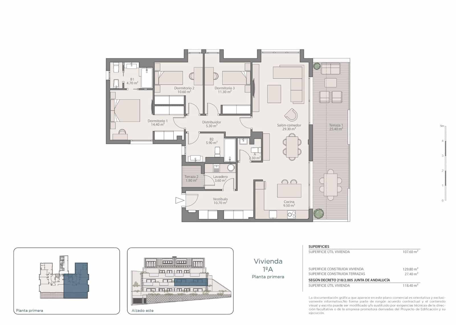 3 bedroom Flat for sale in Torrequebrada with garage - € 684,000 (Ref: 9851925)