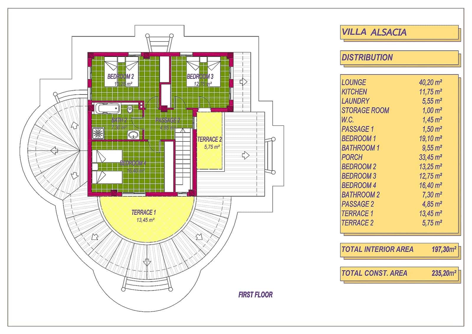 4 bedroom Villa for sale in Pinoso with pool - € 389,000 (Ref: 7183484)