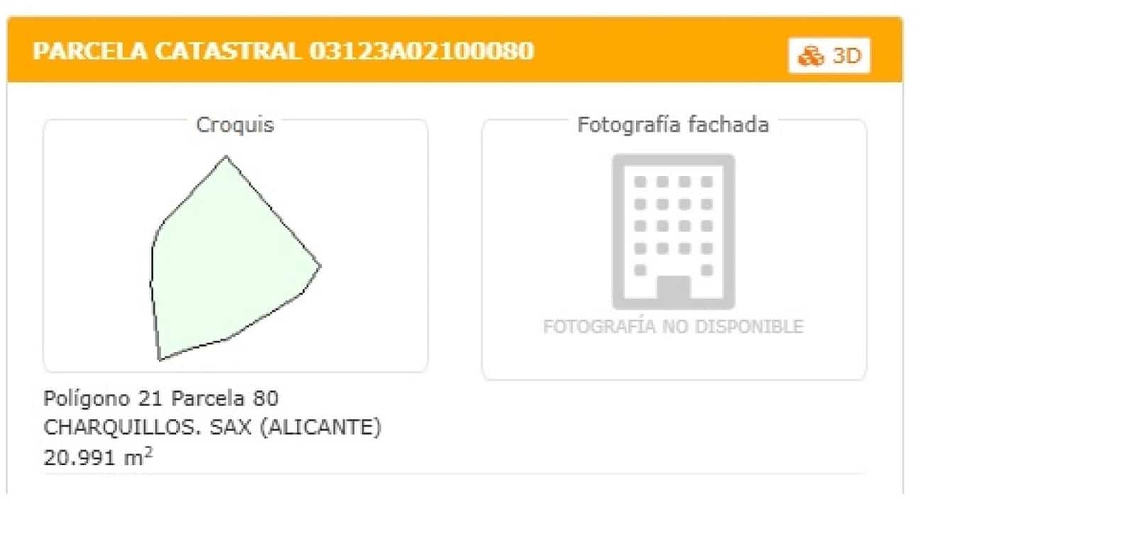 Undeveloped Land for sale in Sax - € 140,000 (Ref: 9937366)