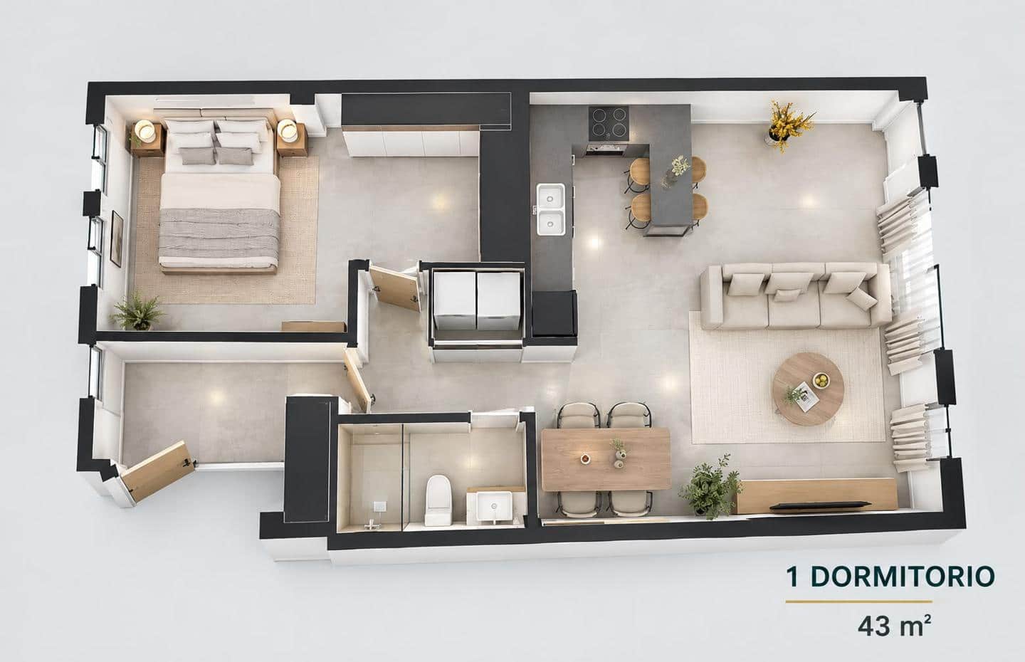 1 Zimmer Wohnung zu verkaufen in Adeje - 240.000 € (Ref: 10153287)