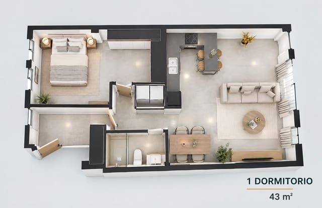 1 makuuhuone Asunto myytävänä paikassa Armeñime, Adeje - 240 000 € (Ref: 10153287)