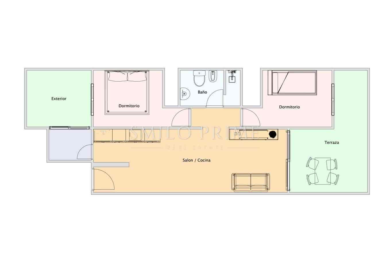 2 slaapkamer Flat te huur in Poris de Abona met zwembad garage - € 1.200 (Ref: 10182260)