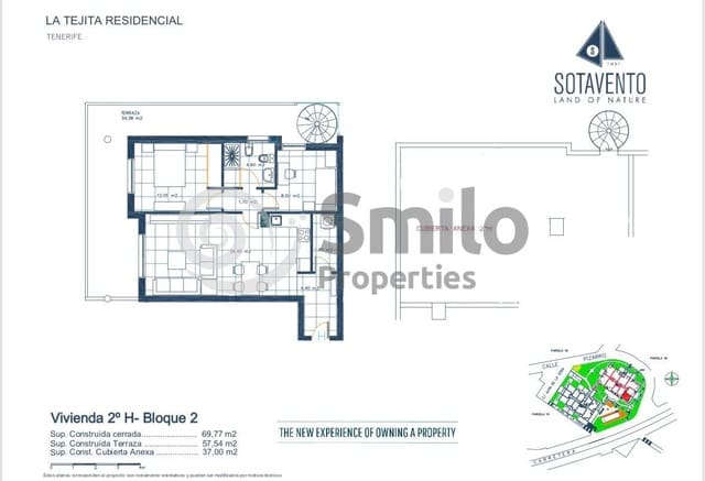 2 soverom Leilighet til salgs i Granadilla de Abona med svømmebasseng garasje - € 500 000 (Ref: 9641096)