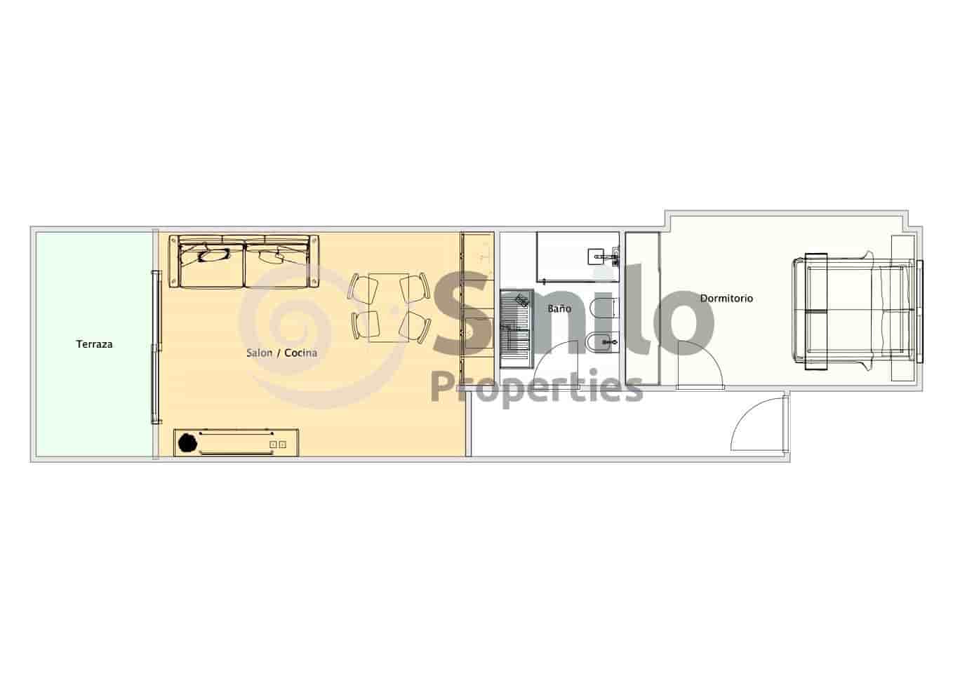 1 Zimmer Wohnung zu verkaufen in Adeje mit Pool - 205.000 € (Ref: 9720892)