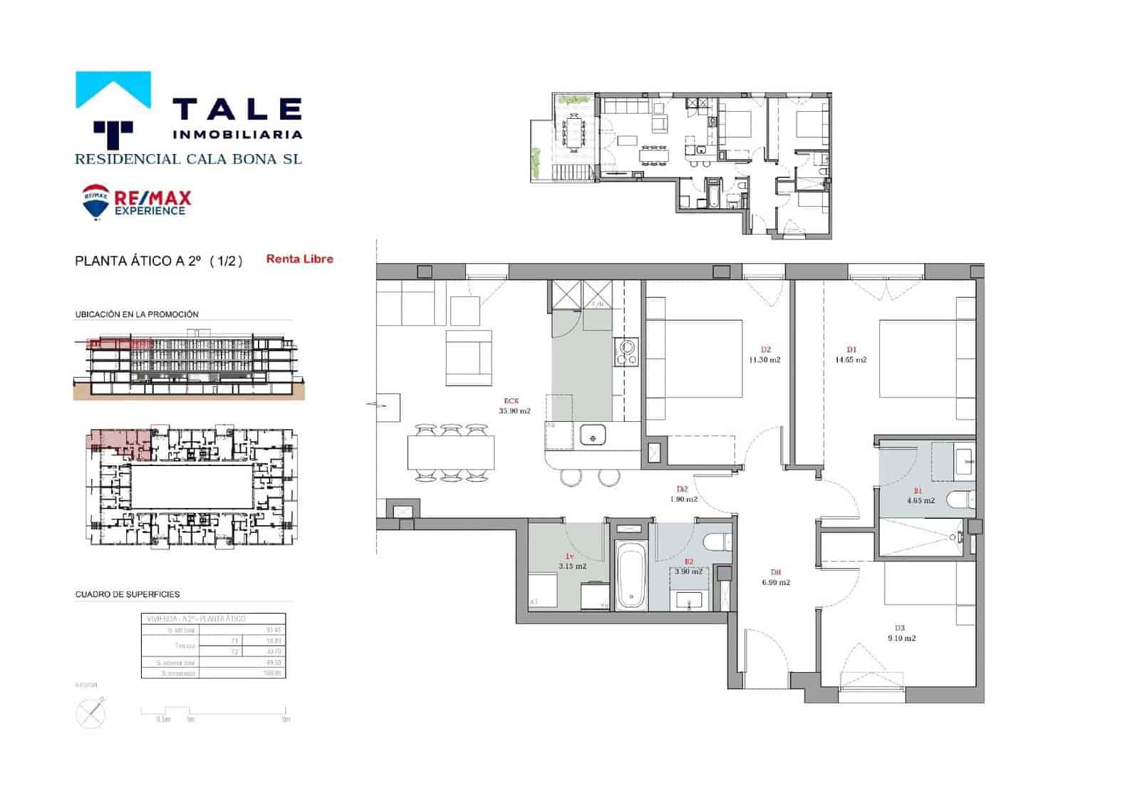 3 soveværelse Penthouse til salg i Cala Millor - € 476.000 (Ref: 8692897)