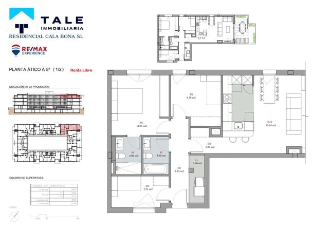 3 quarto Penthouse para venda em Cala Millor, Son Servera - 455 000 € (Ref: 8792611)
