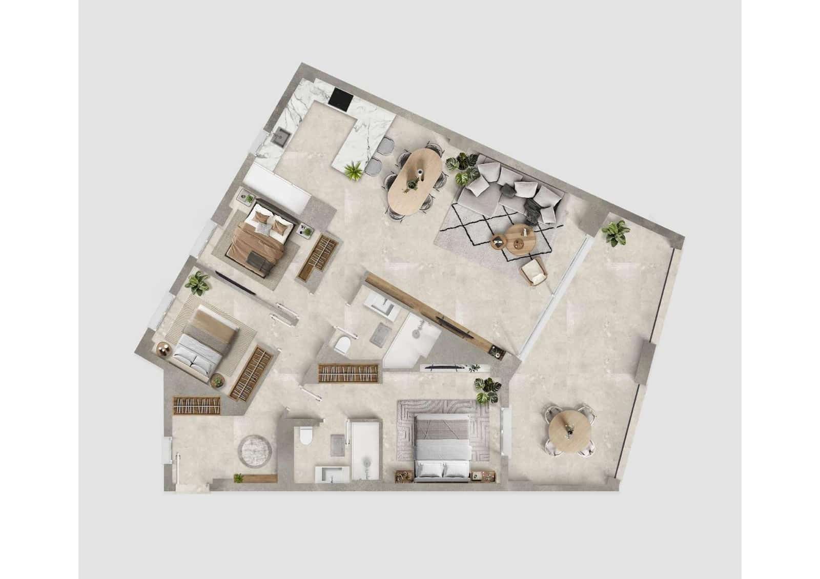 3 bedroom Flat for sale in Portocolom with pool - € 560,000 (Ref: 9078092)