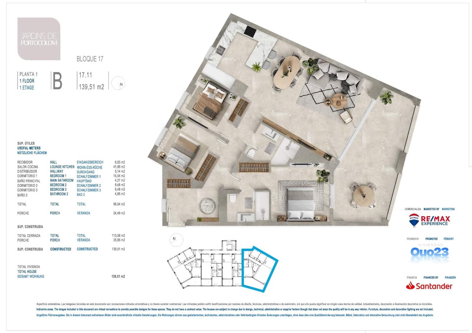 3 bedroom Flat for sale in Portocolom with pool - € 560,000 (Ref: 9078092)