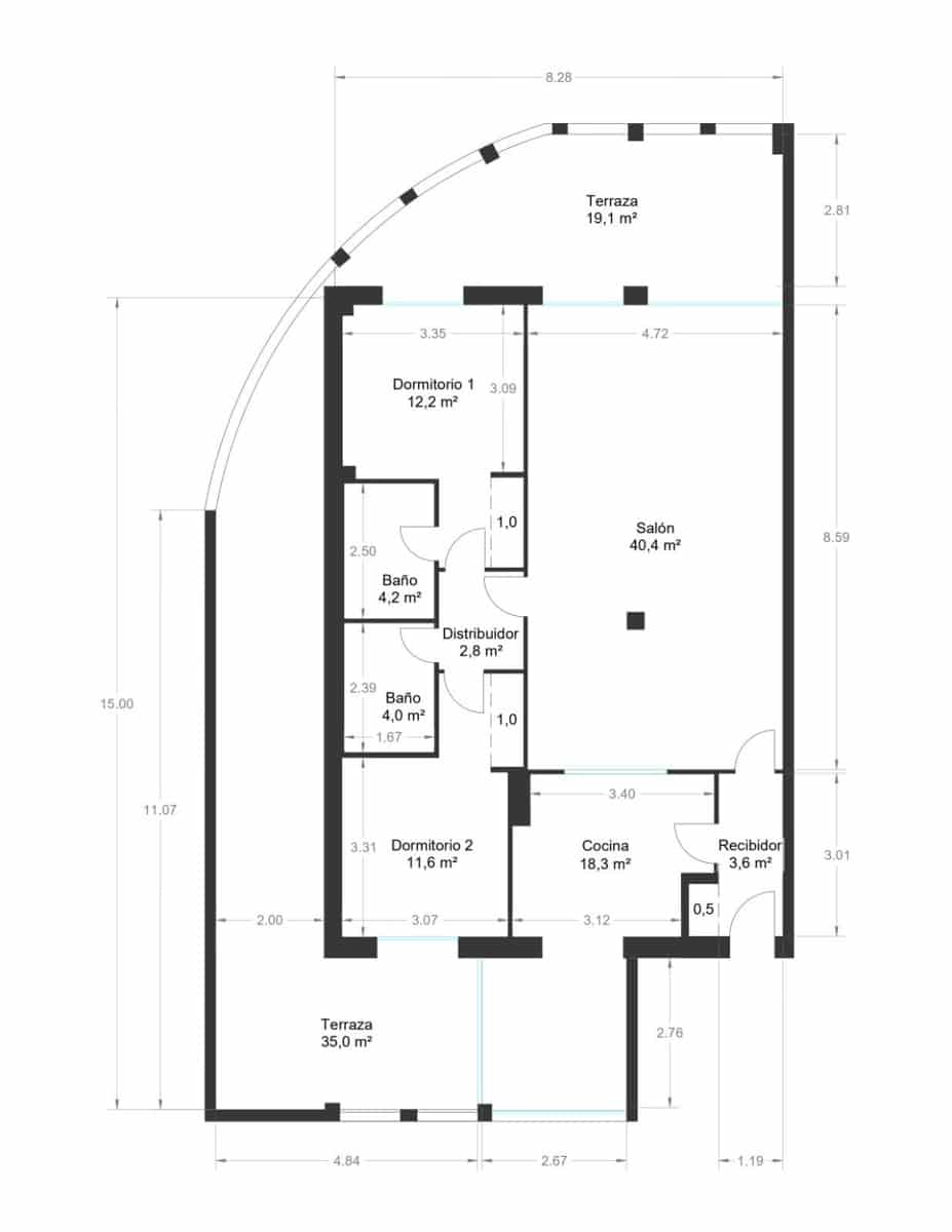 2 quarto Apartamento para venda em Andratx com piscina - 520 000 € (Ref: 9232749)
