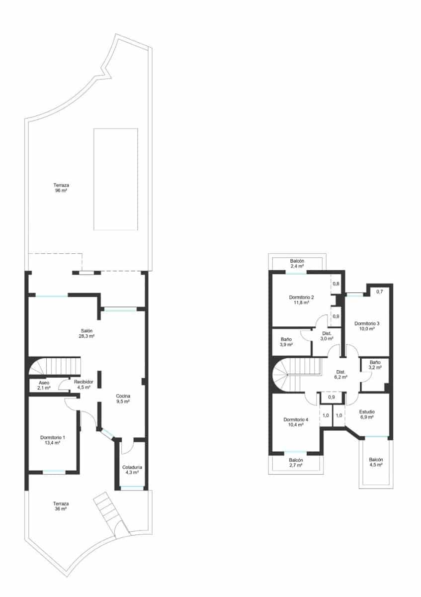 5 bedroom Terraced Villa for sale in Bendinat with pool - € 1,190,000 (Ref: 9839459)