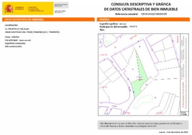 Terreno Non Edificato in vendita in Santiago del Teide - 99.000 € (Rif: 7947715)