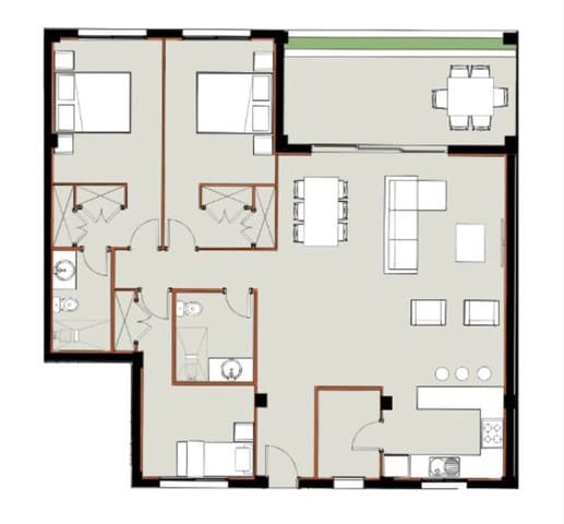 3 soveværelse Lejlighed til salg i San Miguel de Abona med swimmingpool garage - € 495.058 (Ref: 9084857)