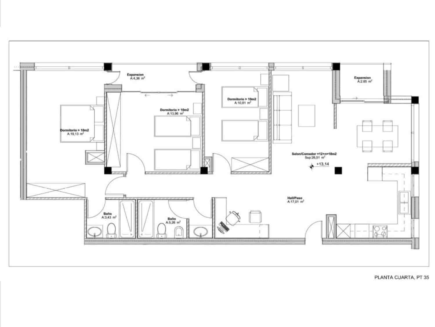 3 soveværelse Lejlighed til salg i Santa Cruz de Tenerife med swimmingpool garage - € 626.772 (Ref: 9167214)