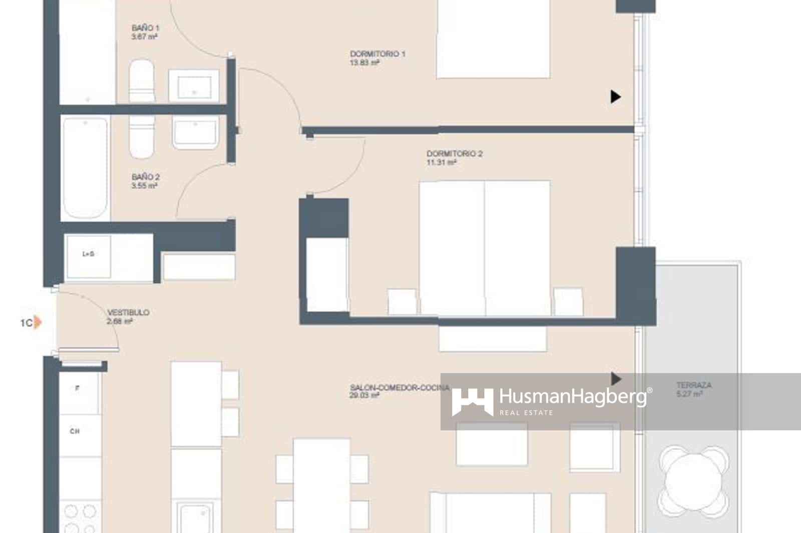 2 makuuhuone Huoneisto myytävänä paikassa Javea / Xabia mukana uima-altaan - 370 000 € (Ref: 10008193)