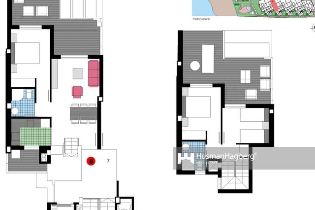 3 soverom Leilighet til salgs i L'Almadrava - L'Estanyó, Dénia med svømmebasseng - € 435 000 (Ref: 10008197)