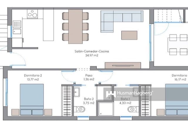 3 chambre Appartement à vendre à Benidorm avec piscine - 379 000 € (Ref: 10010141)
