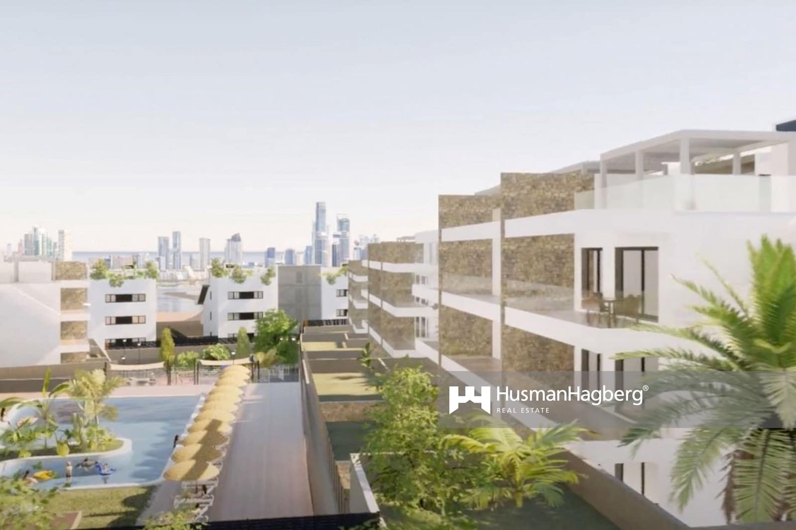 Apartamento de 2 habitaciones en Benidorm en venta con piscina - 345.000 € (Ref: 10010152)