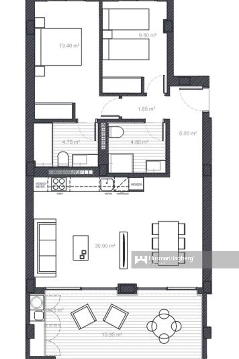 2 soverom Leilighet til salgs i La Villajoyosa / Vila Joiosa med svømmebasseng - € 309 000 (Ref: 10012766)