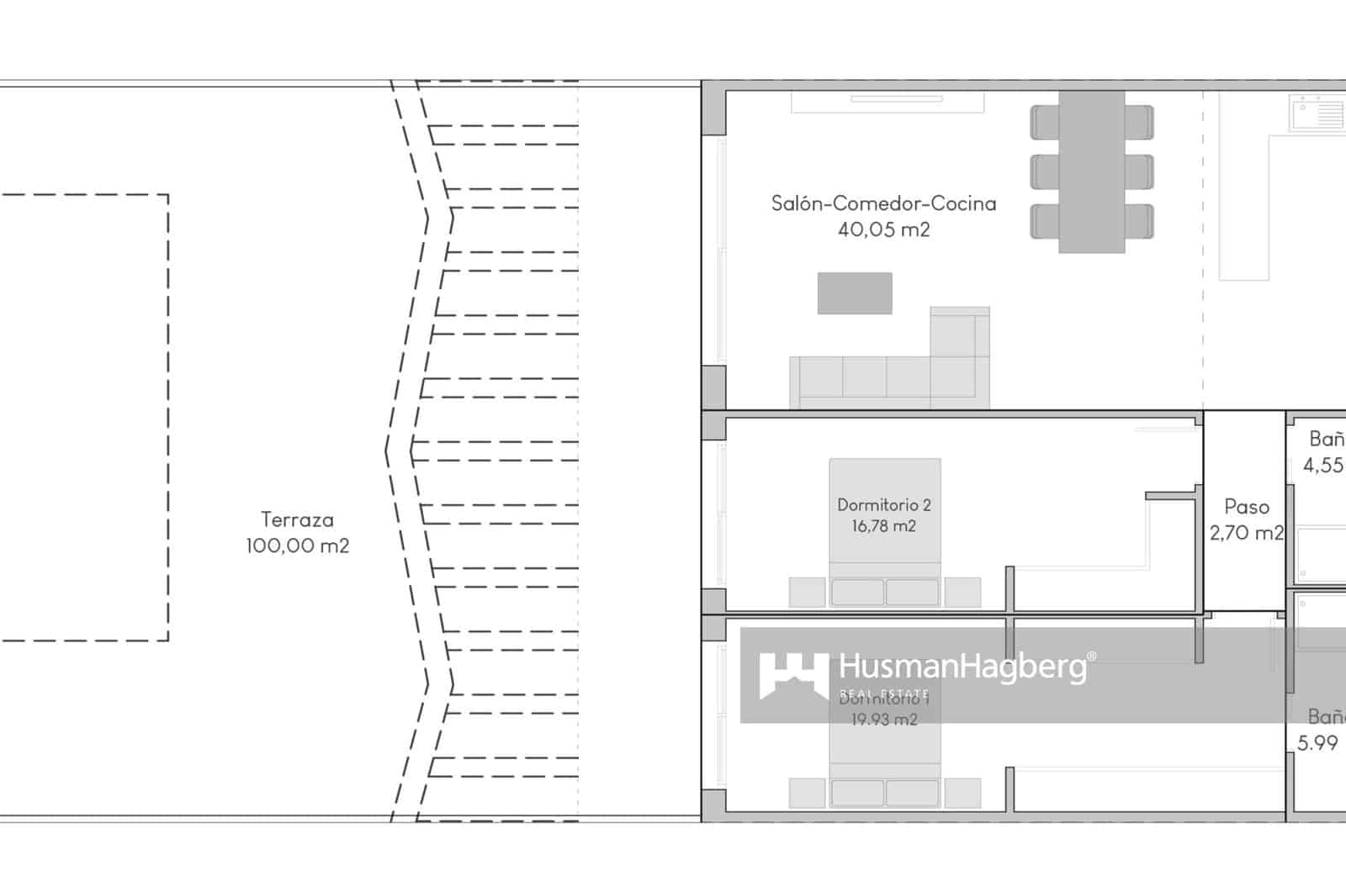 2 soveværelse Lejlighed til salg i Benidorm med swimmingpool - € 389.900 (Ref: 10012767)