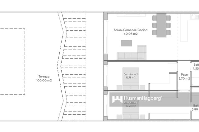 2 soveværelse Lejlighed til salg i Benidorm med swimmingpool - € 389.900 (Ref: 10012767)