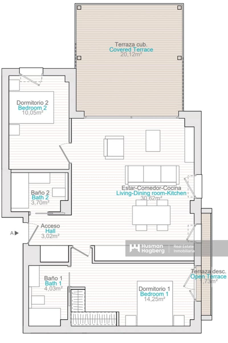 2 chambre Appartement à vendre à Denia avec piscine - 412 000 € (Ref: 10012773)