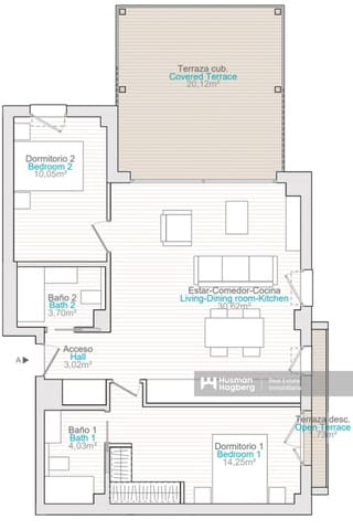 2 chambre Appartement à vendre à Dénia avec piscine - 412 000 € (Ref: 10012773)